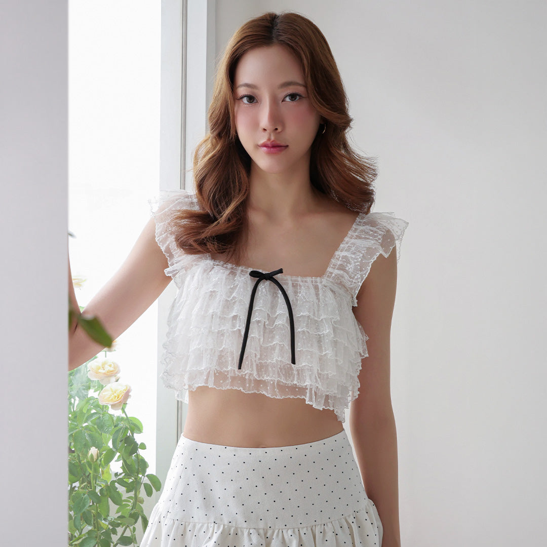 White Alice crop top