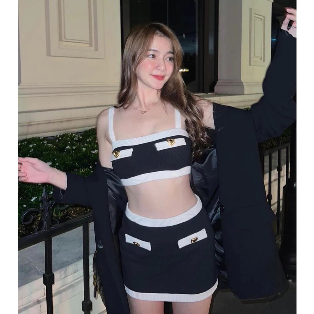 Tina crop top - Black