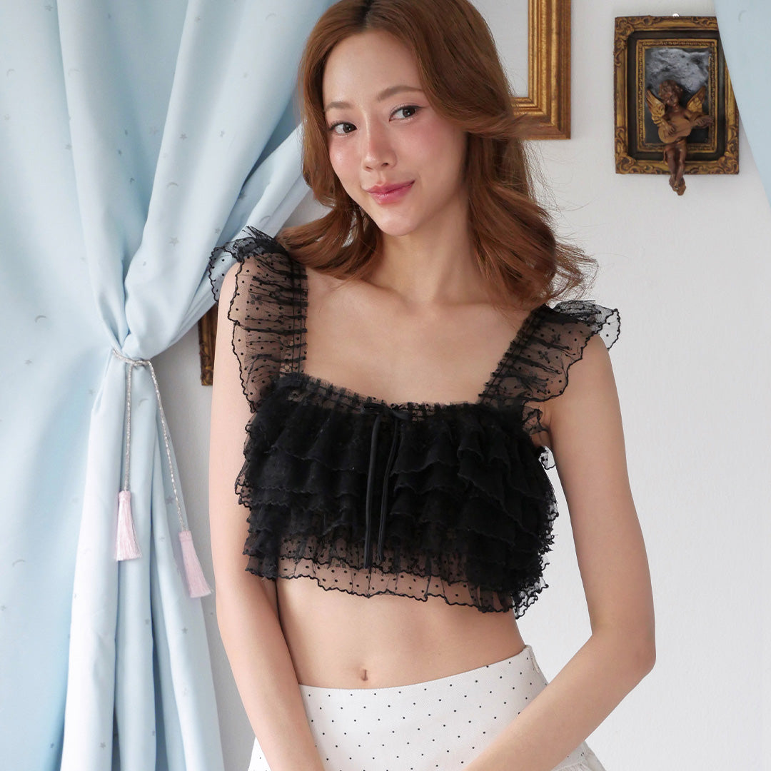 Black Alice crop top