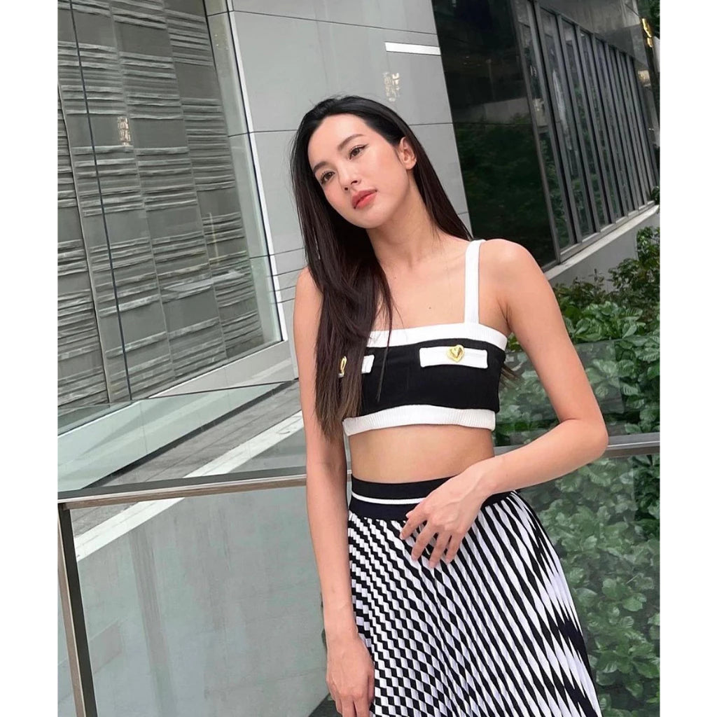 Tina crop top - Black