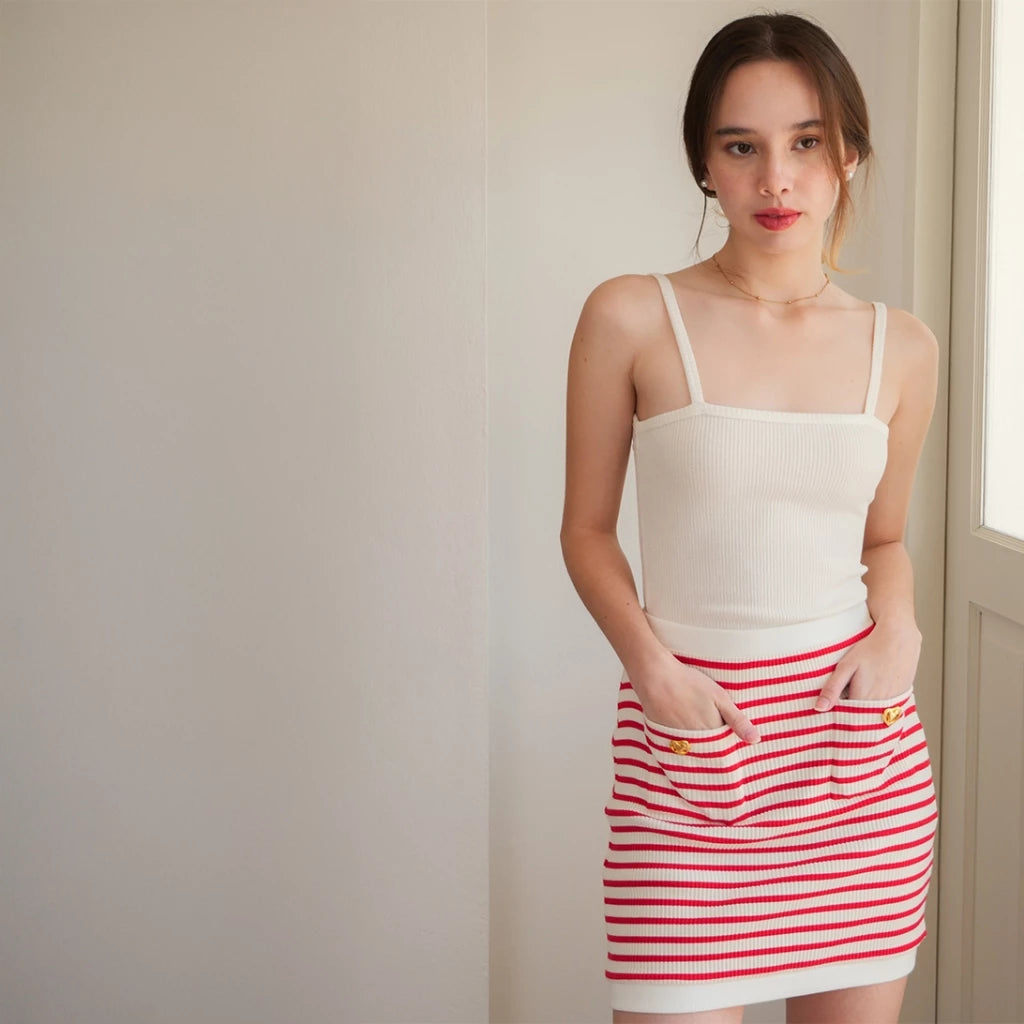 Red Elena skirt