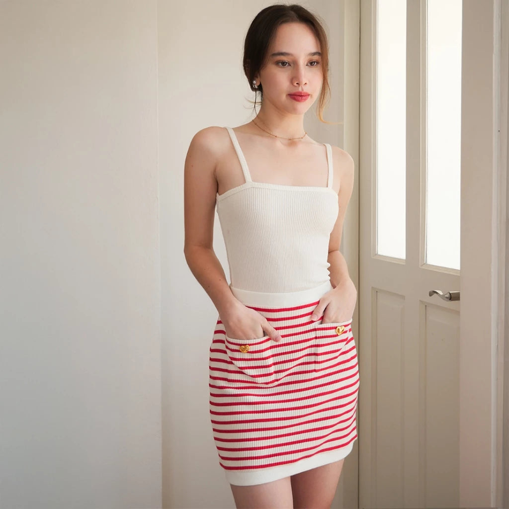 Red Elena skirt