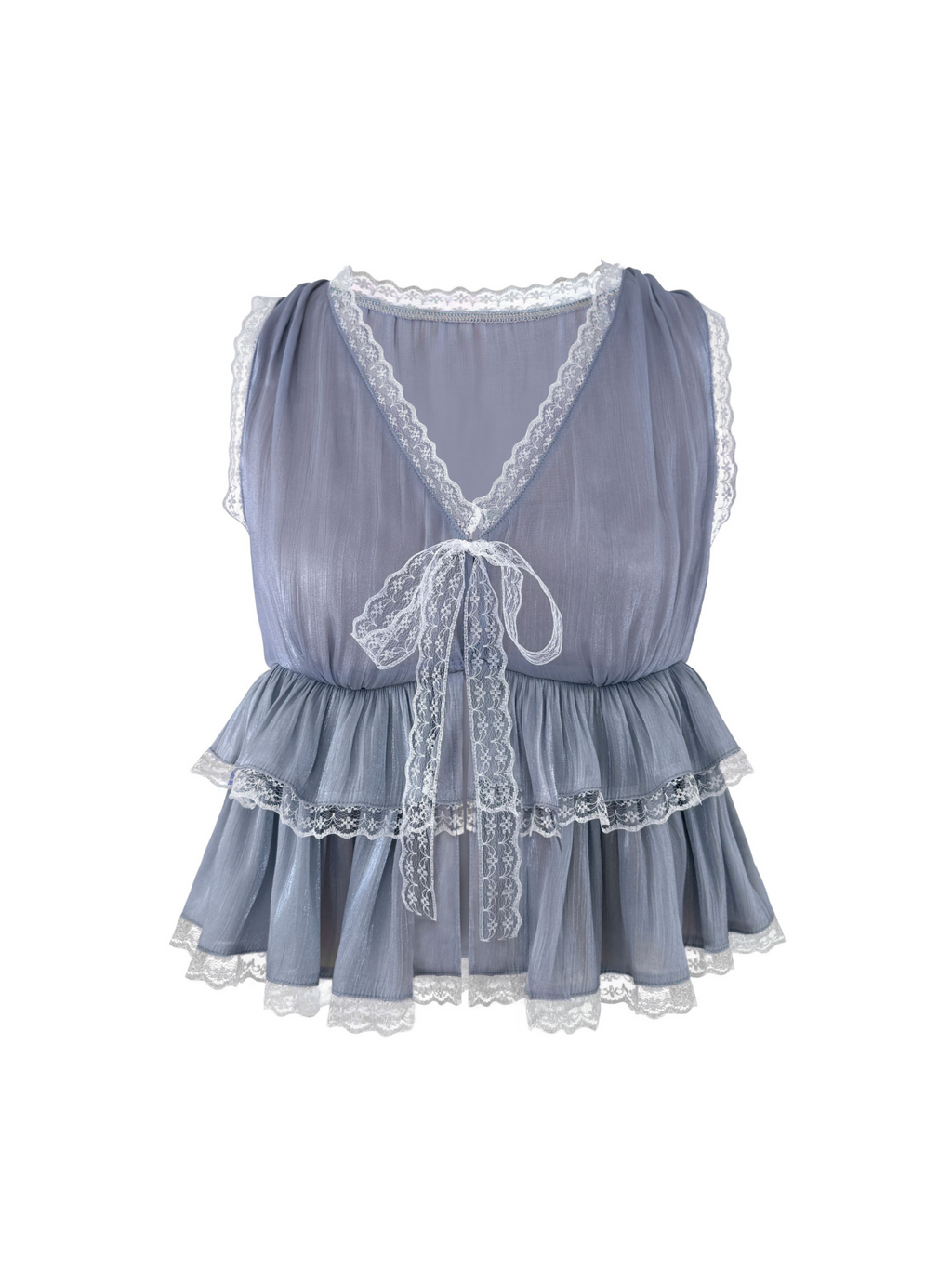 Ice Blue Emilia top